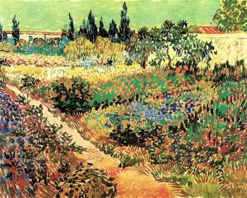 Vincent Van Gogh : Garden with flowers